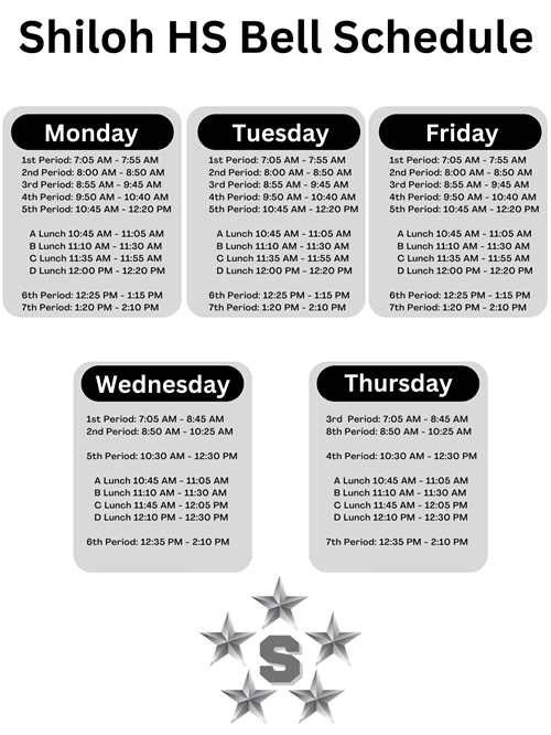 Bell Schedule